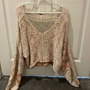 Free people knit cropped sweater